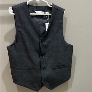 Janie and Jack Charcoal Vest